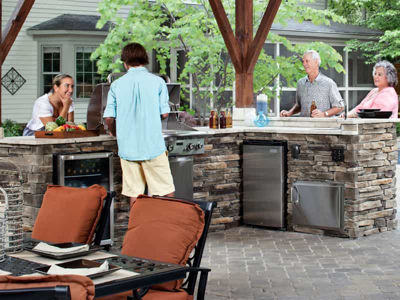 Outdoor Kitchen Asheville, NC Fireplace Store sink4 | Clean Sweep The Fireplace Shop